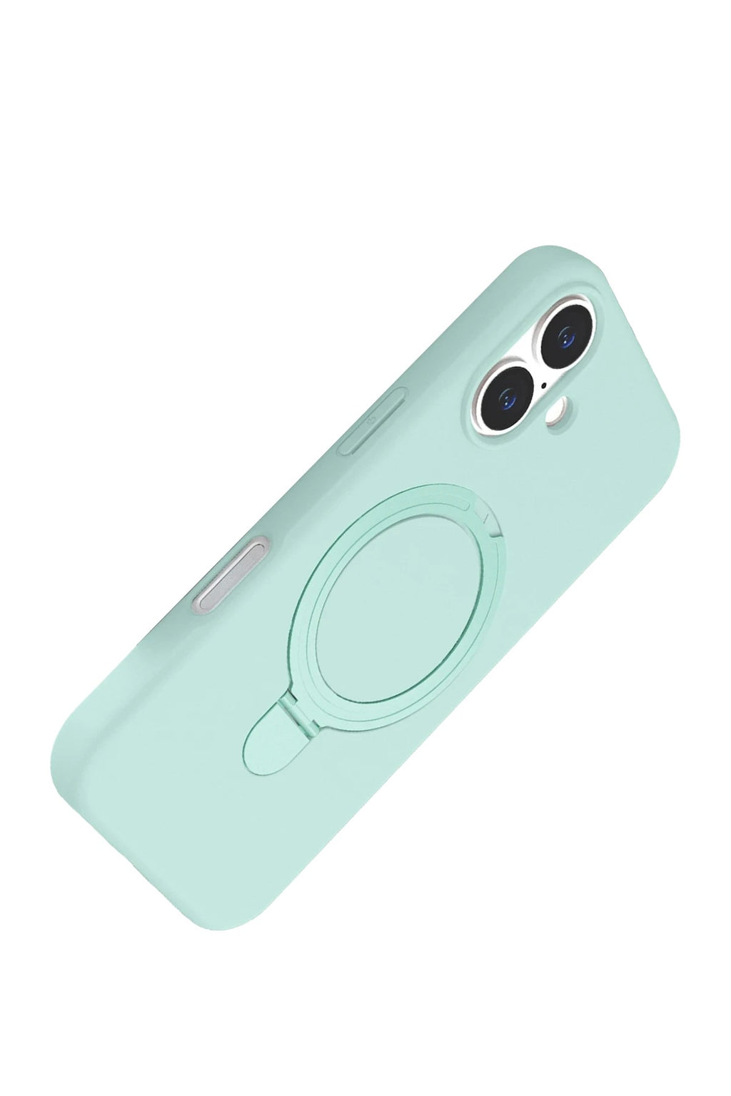 Mey İthalat® iPhone 16 Plus Regal Magsafe Standlı Kapak - Su Yeşili