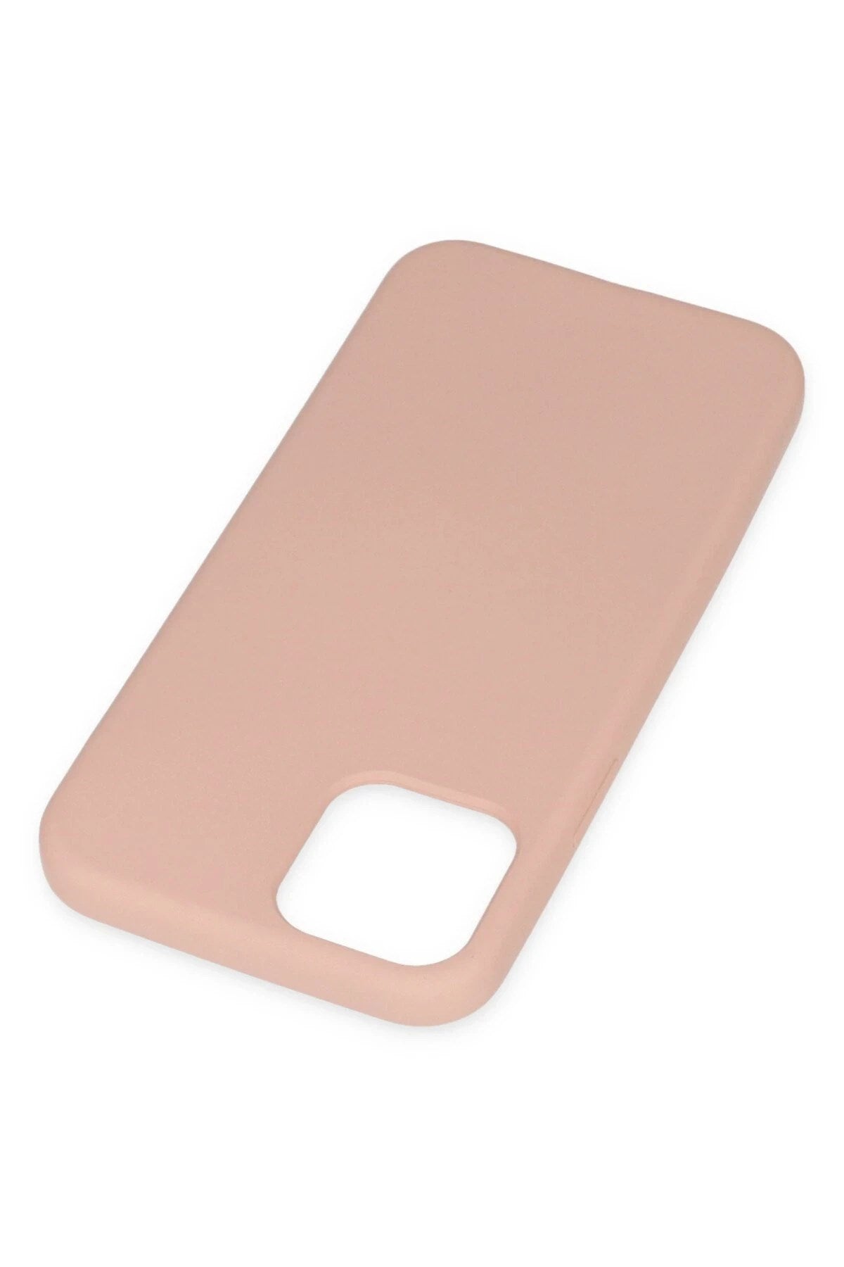 Mey İthalat® iPhone 11 Pro Max Kılıf Nano içi Kadife Silikon - Pudra
