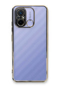 Mey İthalat® Redmi 12C Kılıf Lensli Silikon - Gold
