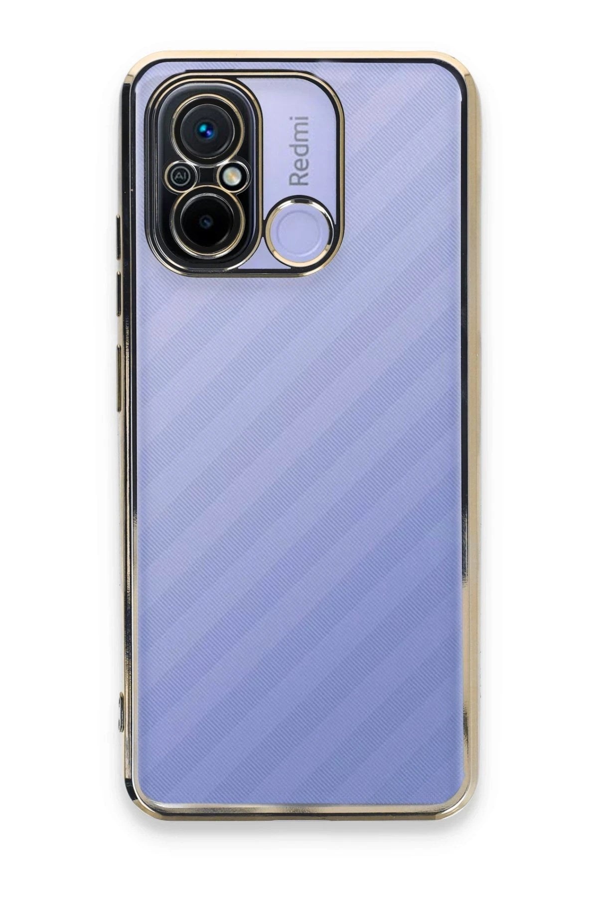 Mey İthalat® Redmi 12C Kılıf Lensli Silikon - Gold