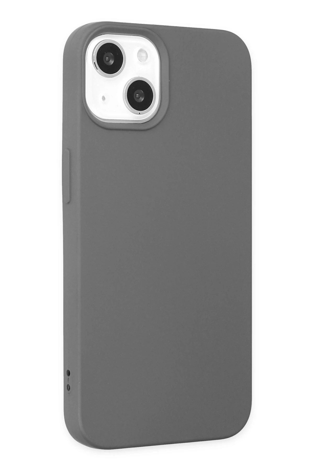 Mey İthalat® iPhone 14 Plus Kılıf Nano içi Kadife Silikon - Gri