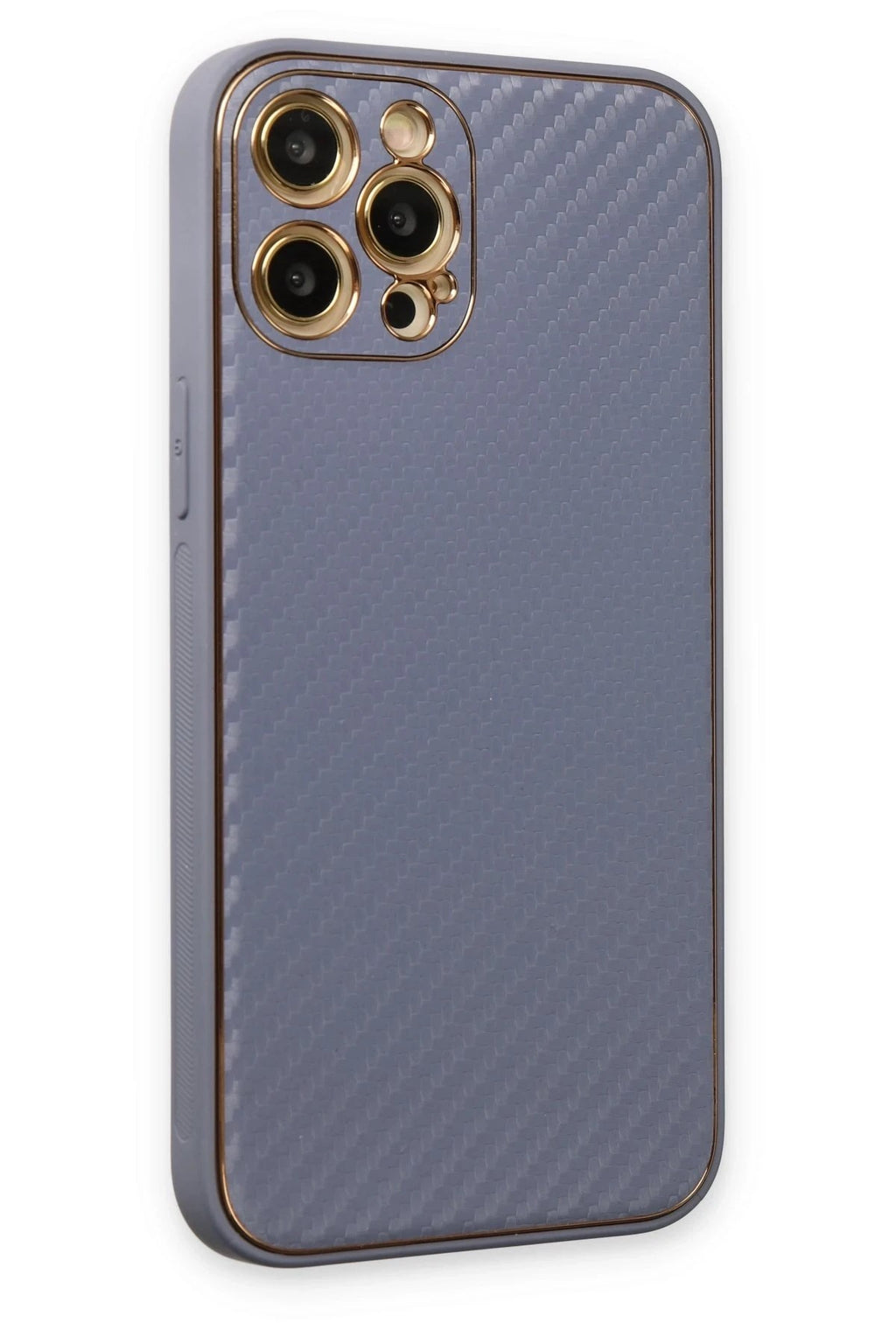 Mey İthalat® iPhone 12 Pro Kılıf Coco Karbon Silikon - Gri