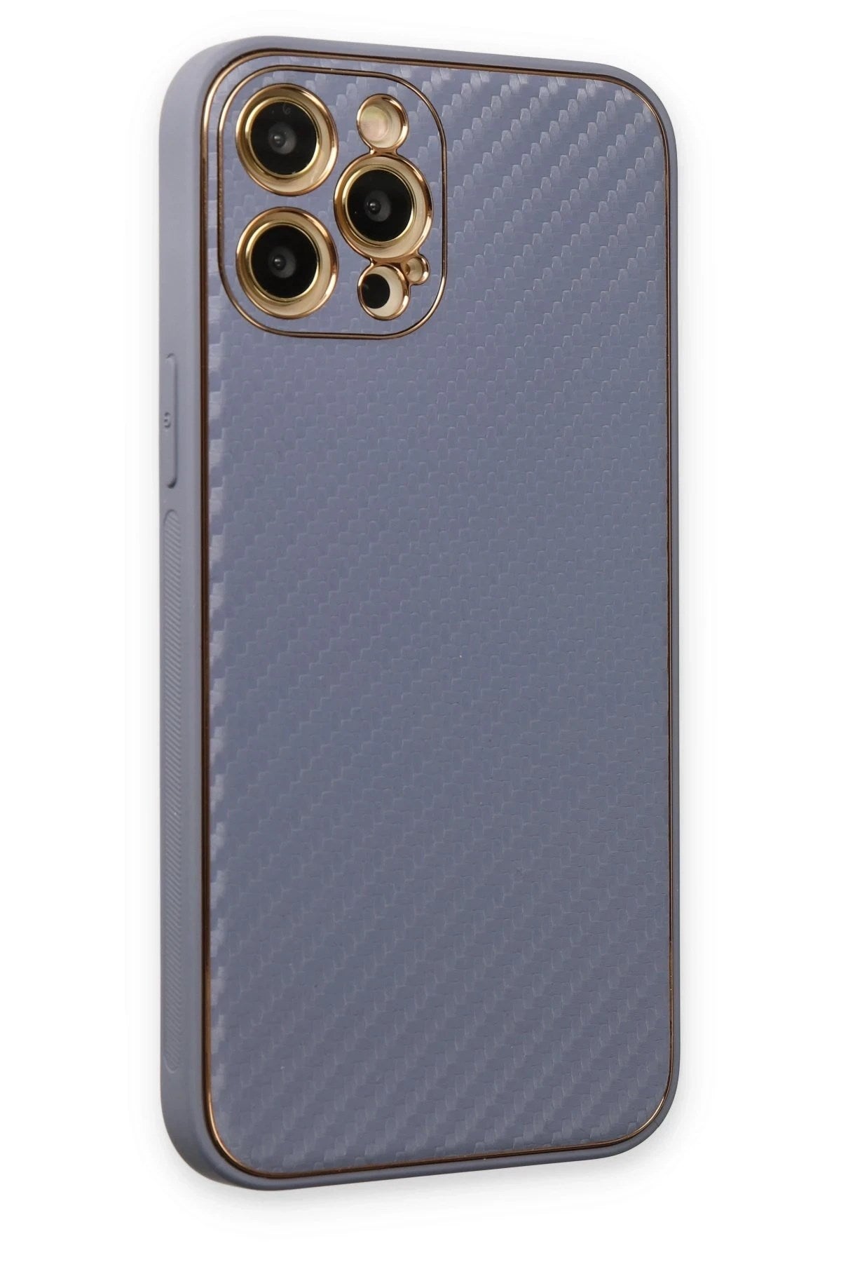 Mey İthalat® iPhone 12 Pro Kılıf Coco Karbon Silikon - Gri