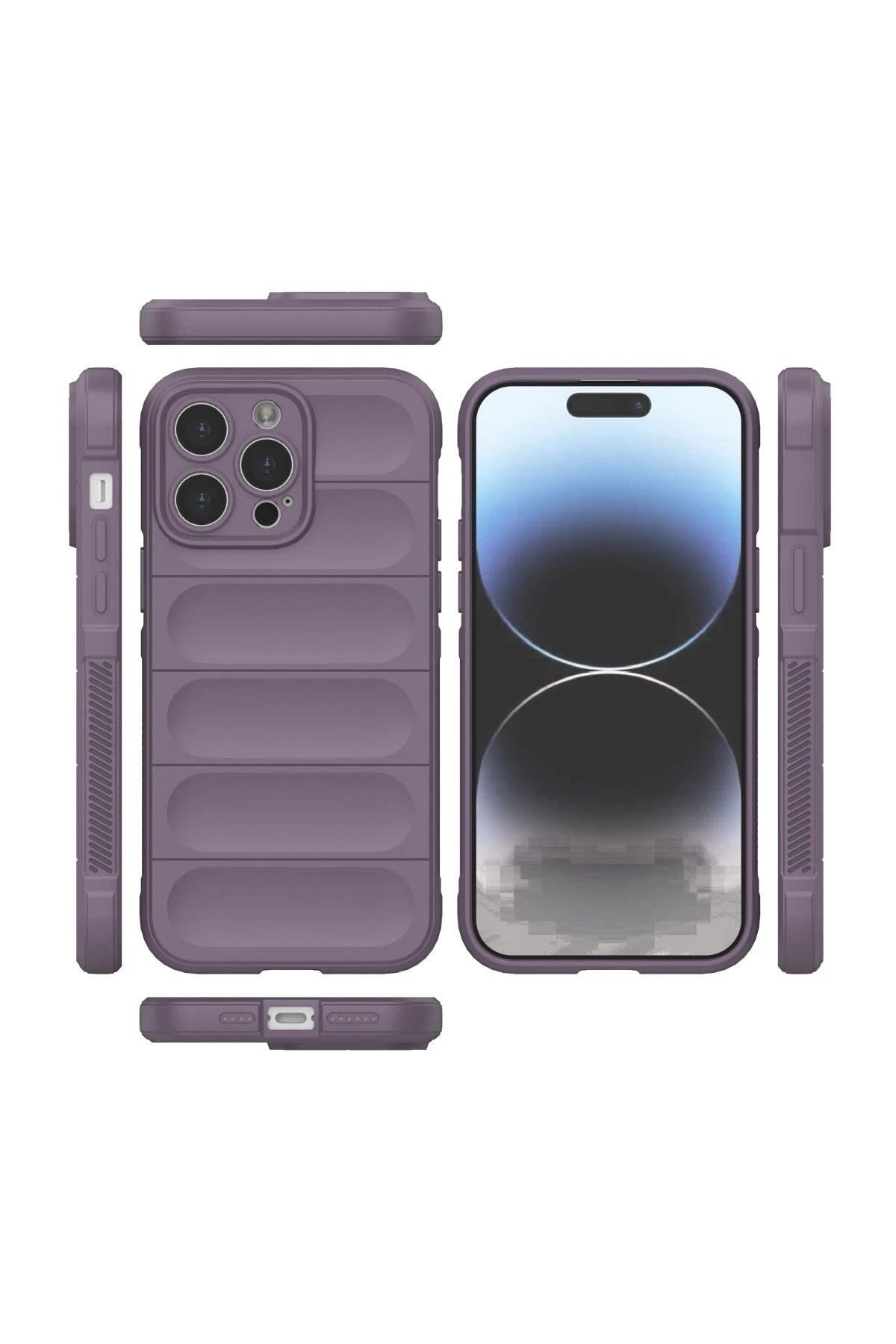 Mey İthalat® iPhone 15 Pro Max Kılıf Optimum Silikon - Mor