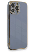 Mey İthalat® iPhone 13 Pro Max Kılıf Volet Silikon - Mavi