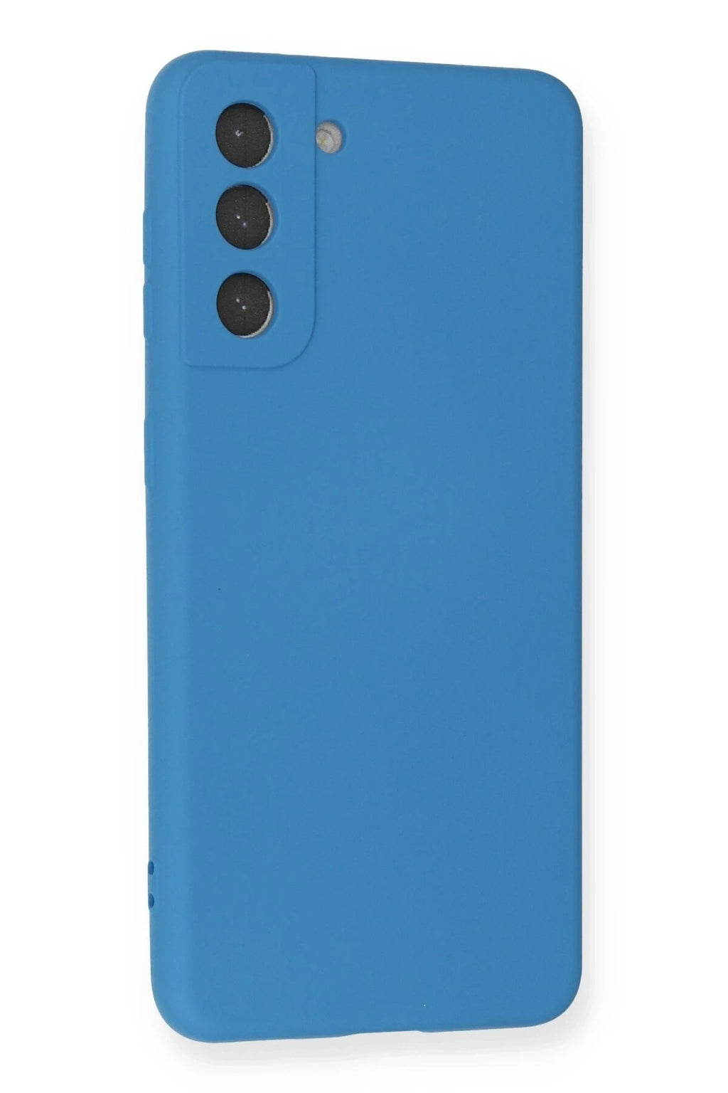 Mey İthalat® Samsung Galaxy S21 Kılıf Nano içi Kadife Silikon - Mavi