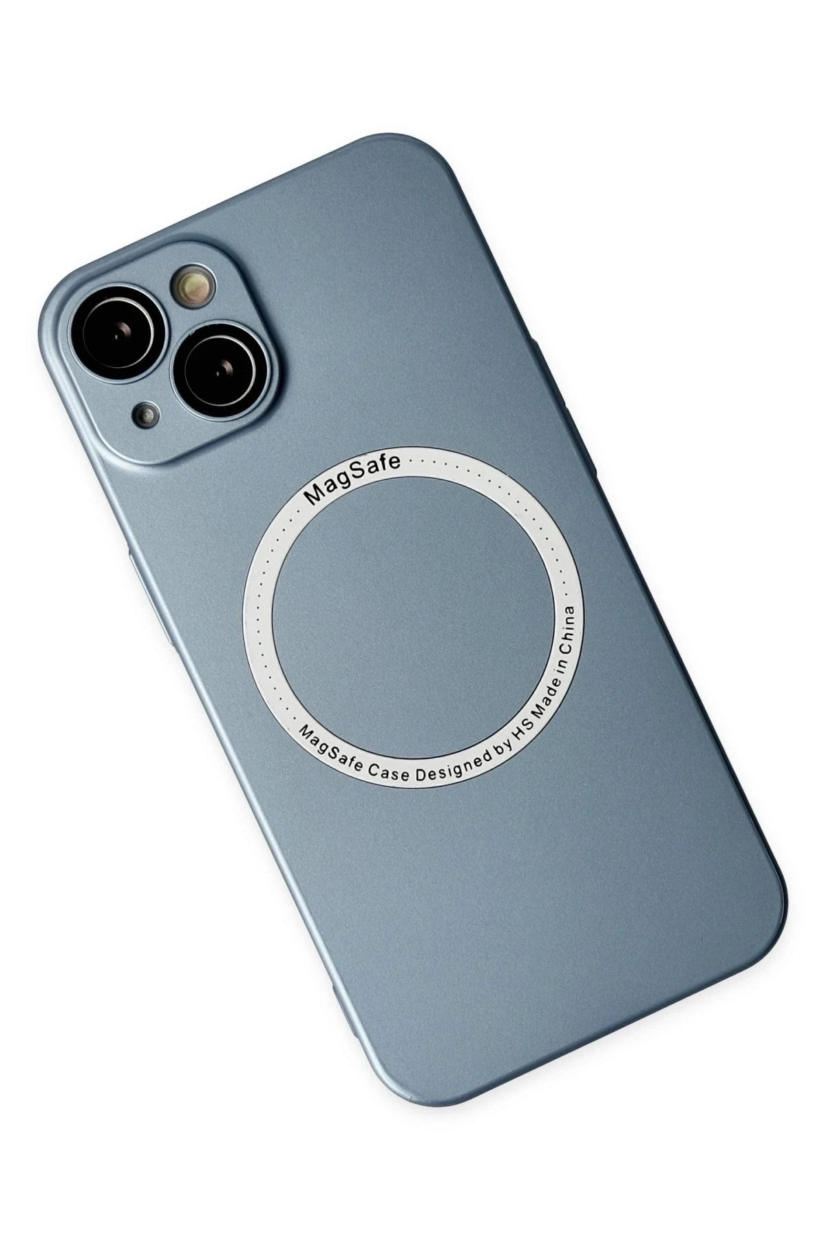 Mey İthalat® iPhone 14 Plus Kılıf Jack Magneticsafe Lens Silikon - Sierra Blue