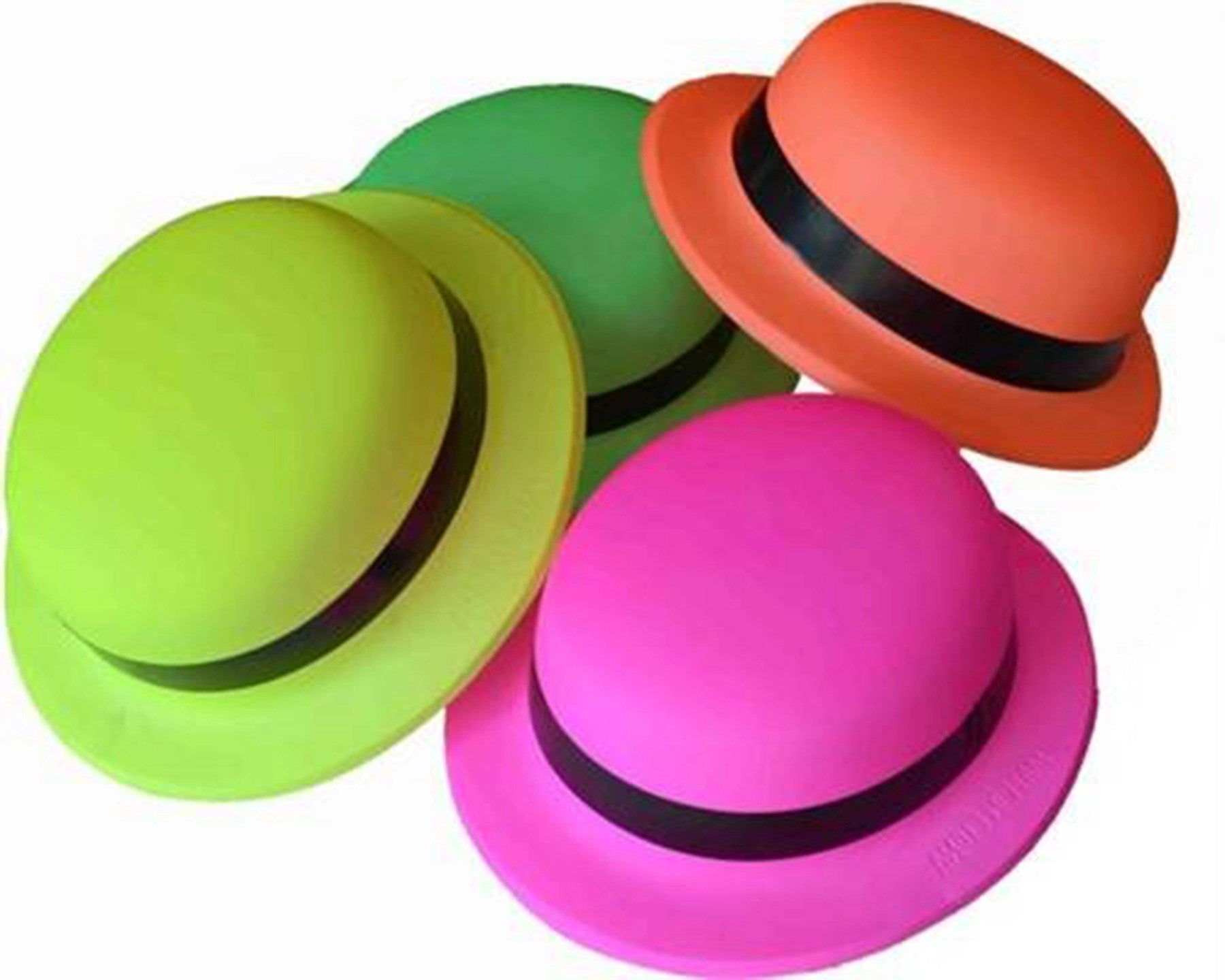Mey İthalat® Neon Partisi Sarı Renk Melon Plastik Parti Şapkası