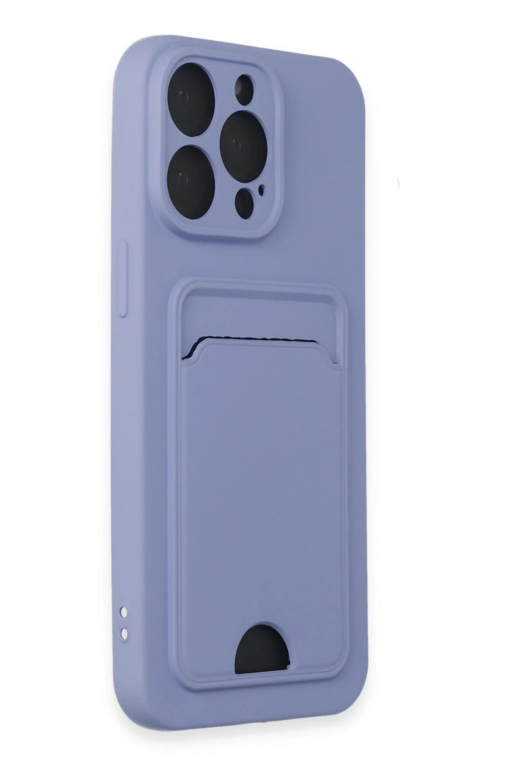 Mey İthalat® iPhone 14 Pro Max Kılıf Kelvin Kartvizitli Silikon - Lila