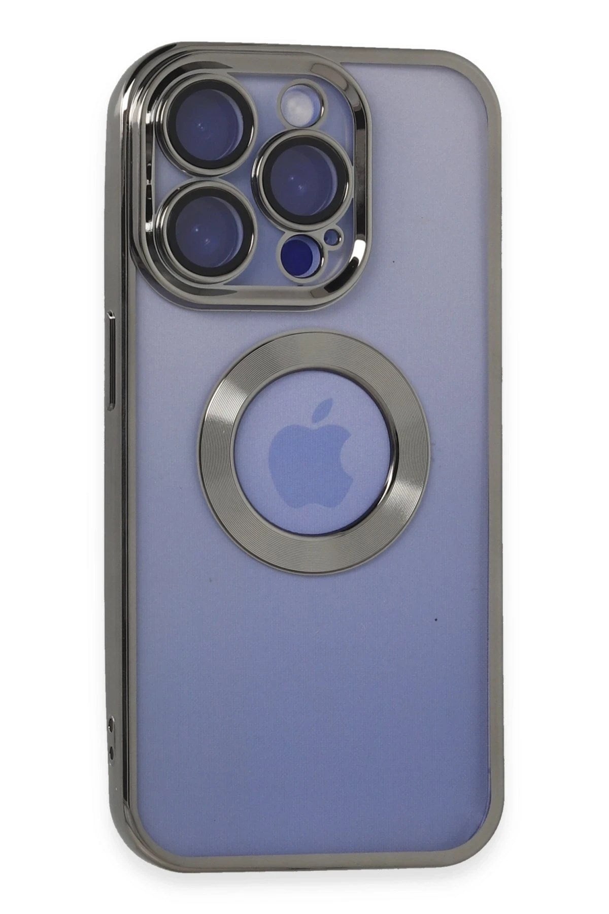 Mey İthalat® iPhone 15 Pro Kılıf Slot Silikon - Titan Gri