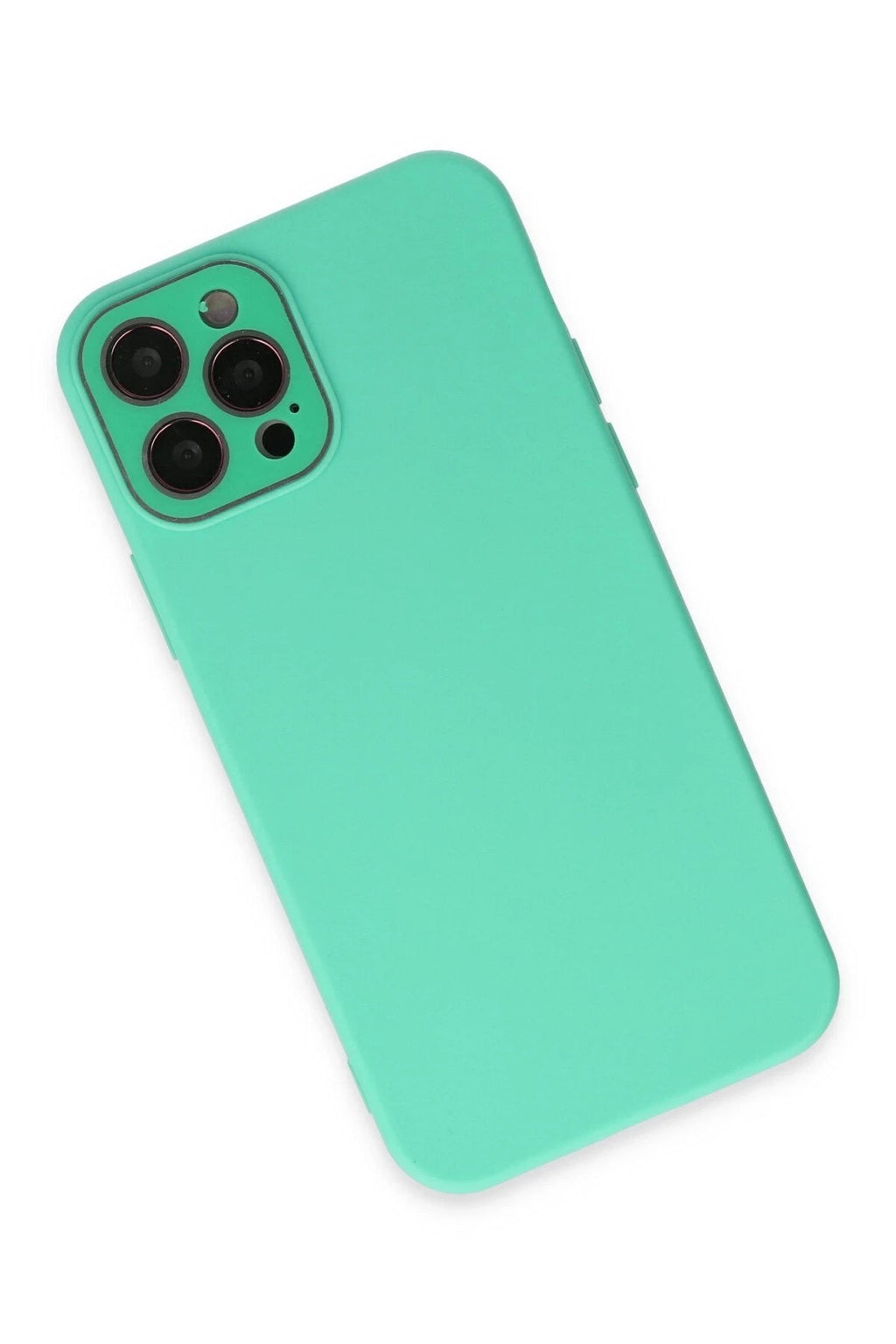 Mey İthalat® iPhone 12 Pro Max Kılıf Lansman Glass Kapak - Turkuaz