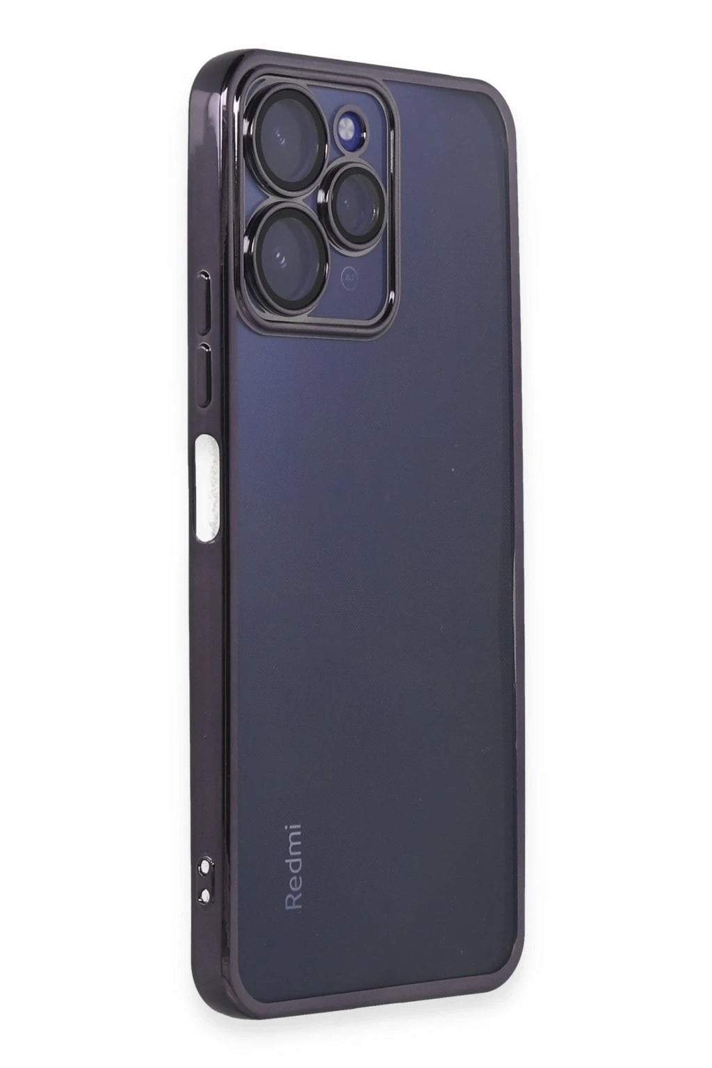 Mey İthalat® Redmi 12 Kılıf Lensli Silikon - Mor