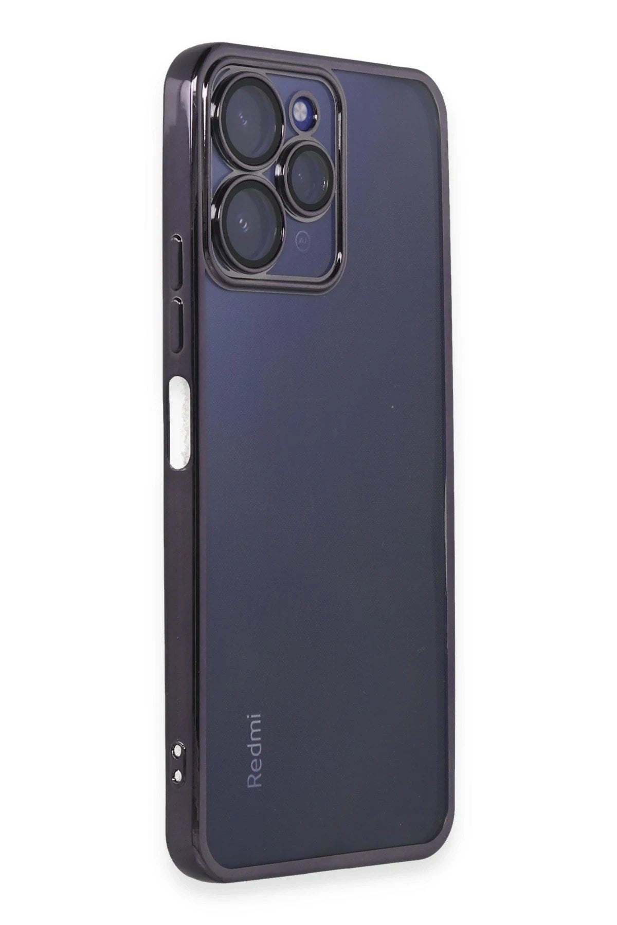 Mey İthalat® Redmi 12 Kılıf Lensli Silikon - Mor