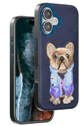 Mey İthalat® iPhone 16 Cute Desenli Kapak - Lacivert