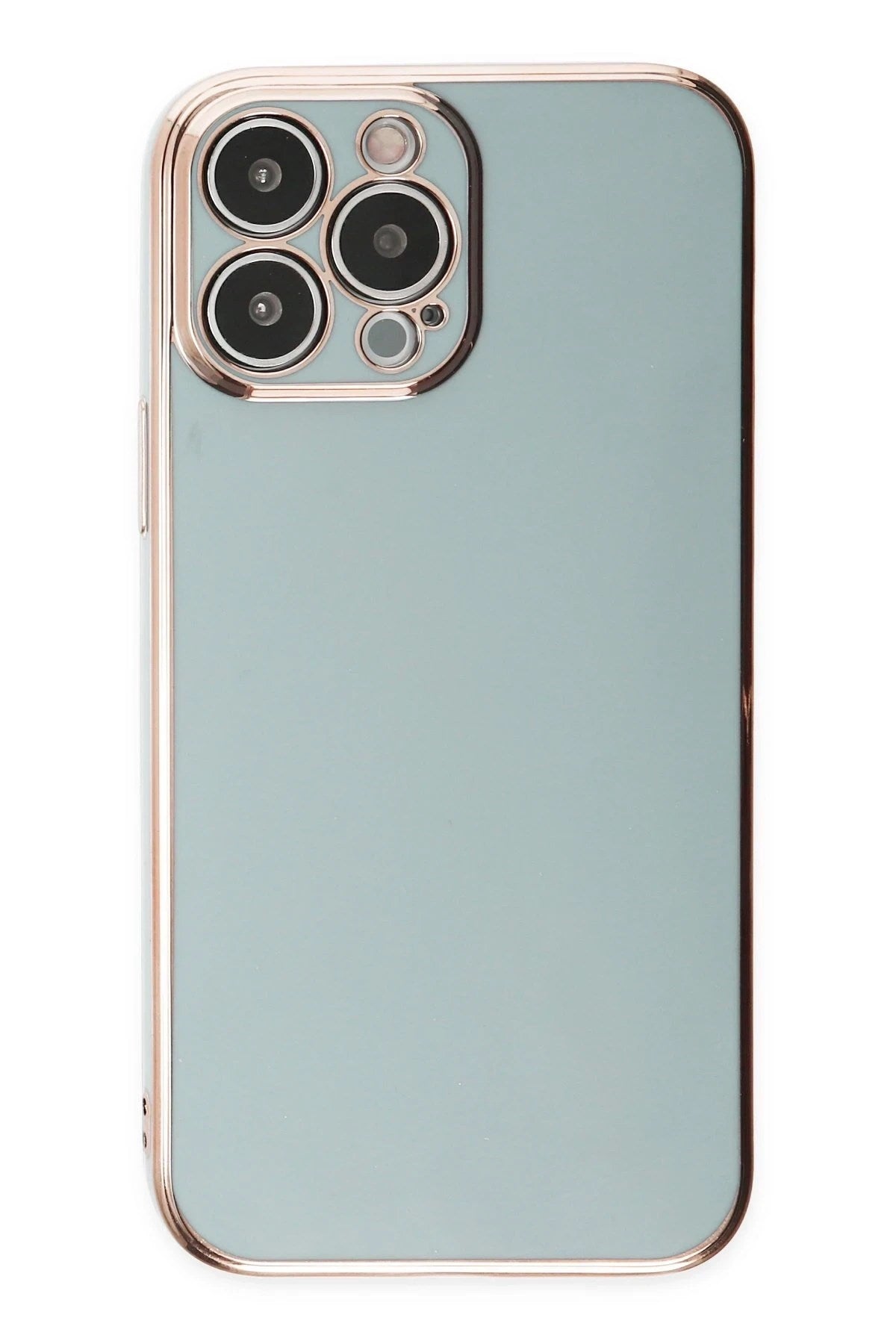 Mey İthalat® iPhone 15 Pro Max Kılıf Volet Silikon - Açık Yeşil