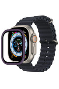 Mey İthalat® Watch Ultra 49mm Alüminyum Kasa Cam Ekran Koruyucu - Mor