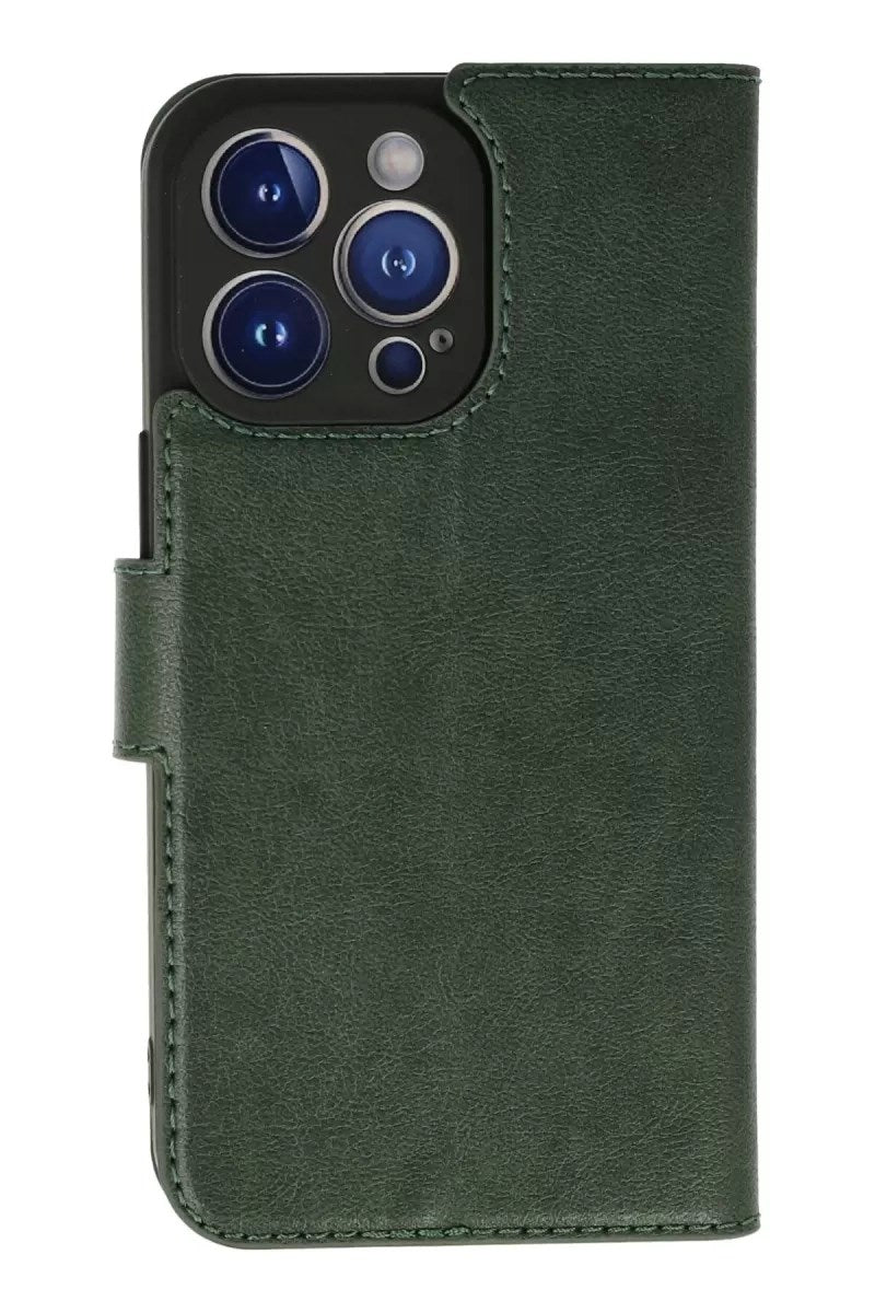 Mey İthalat® iPhone 13 Pro Kılıf Trend S Plus Kapaklı Kılıf - Yeşil