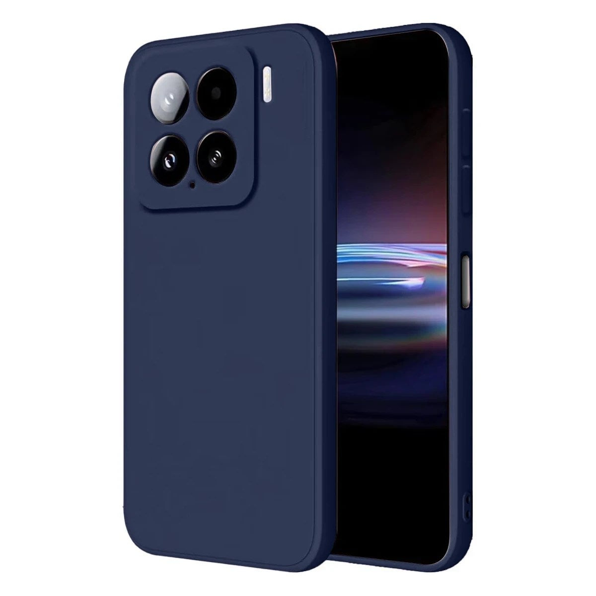 Mey İthalat® Mi 15 Pro Kılıf Nano içi Kadife Silikon - Lacivert