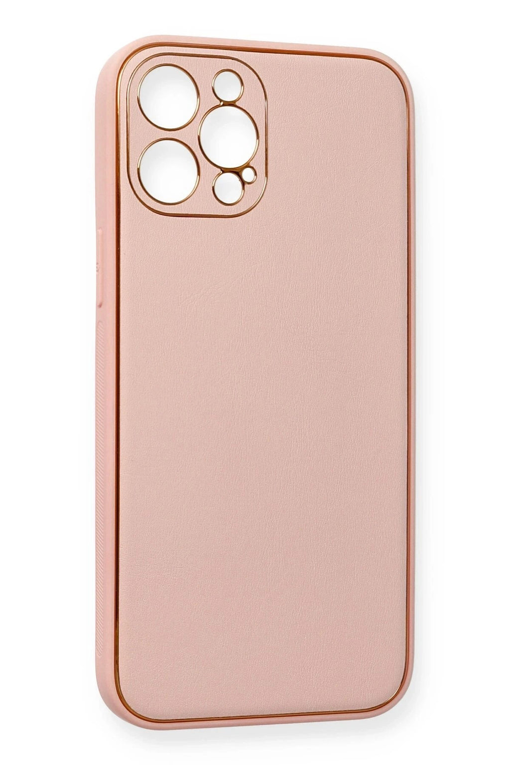 Mey İthalat® iPhone 12 Pro Max Kılıf Coco Deri Silikon Kapak - Pembe