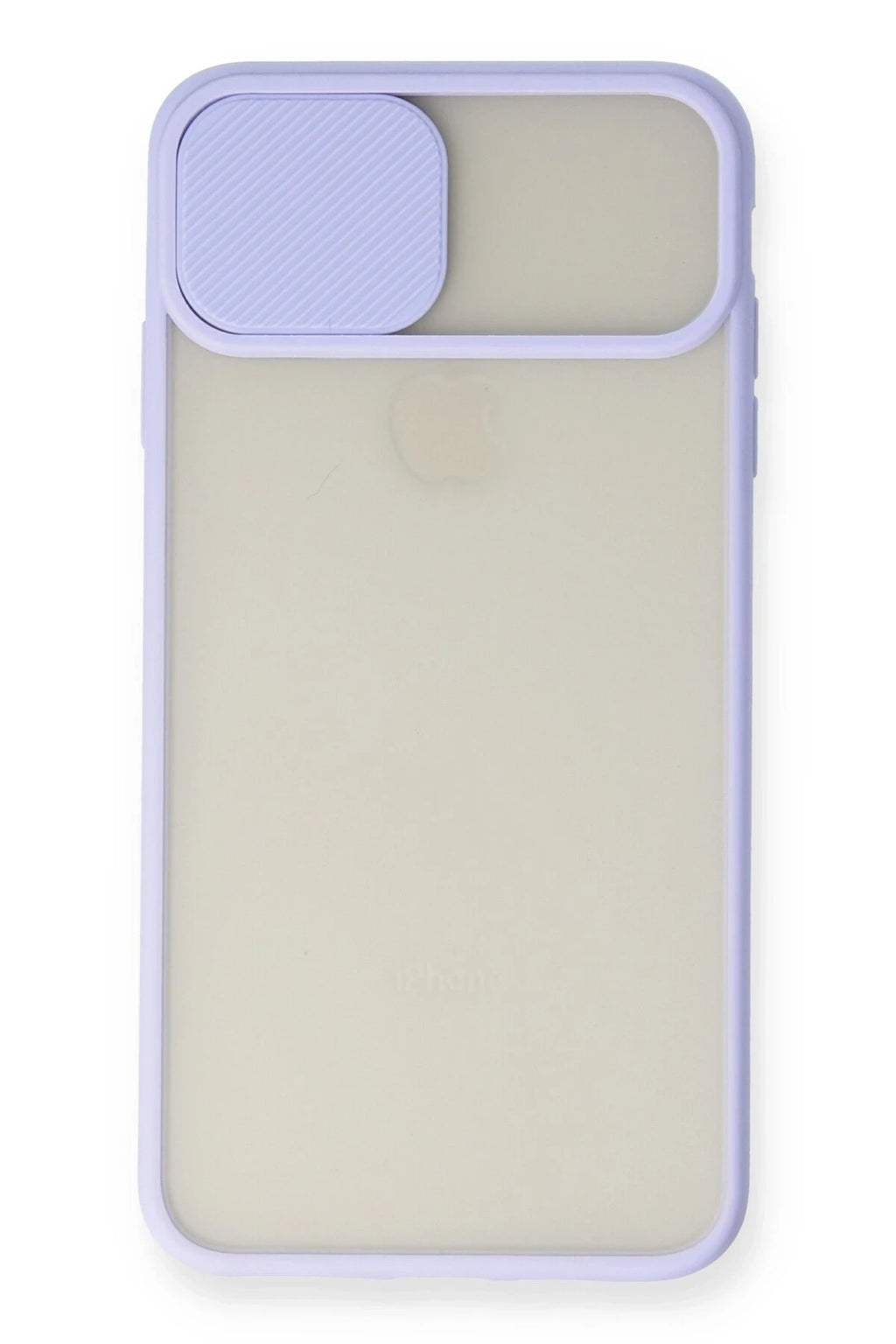 Mey İthalat® iPhone XS Max Kılıf Palm Buzlu Kamera Sürgülü Silikon - Lila
