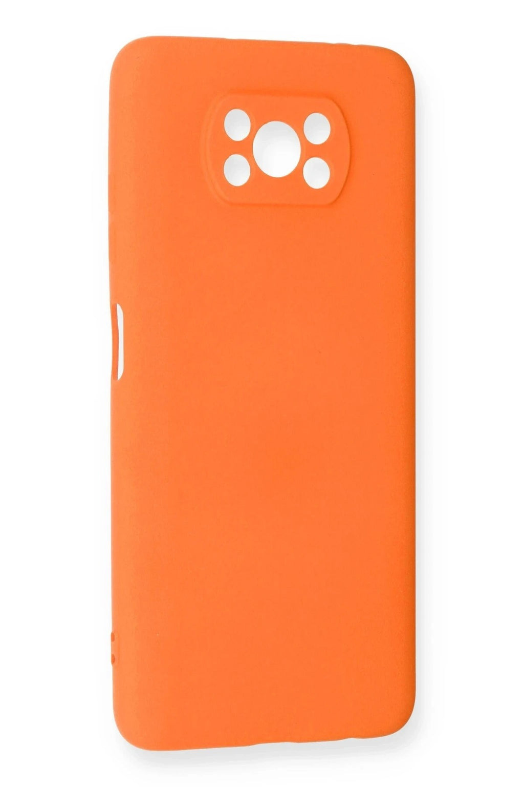Mey İthalat® Pocophone X3 Kılıf Nano içi Kadife Silikon - Turuncu