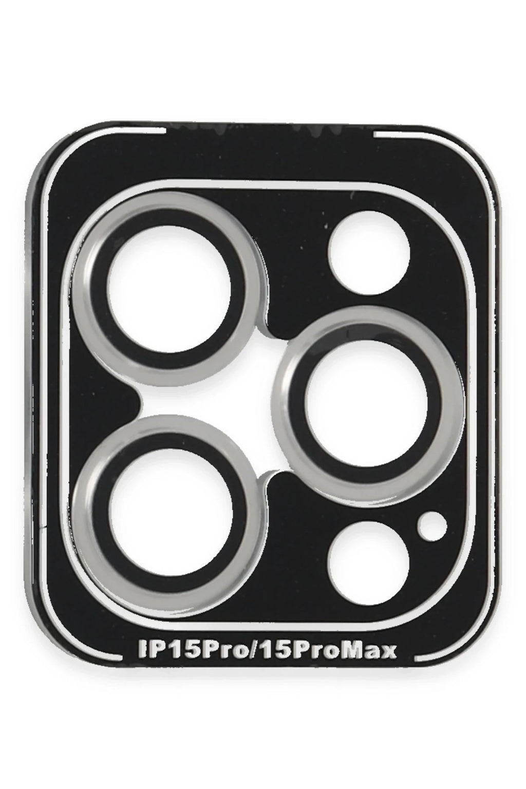 Mey İthalat® iPhone 15 Pro Max PVD Metal Kamera Lens - Gümüş