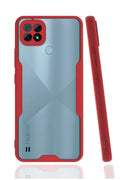 Mey İthalat® Realme C21 Kılıf Platin Silikon - Kırmızı