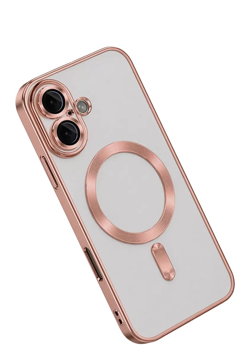 Mey İthalat® iPhone 16 Kılıf Kross Magneticsafe Kapak - Rose