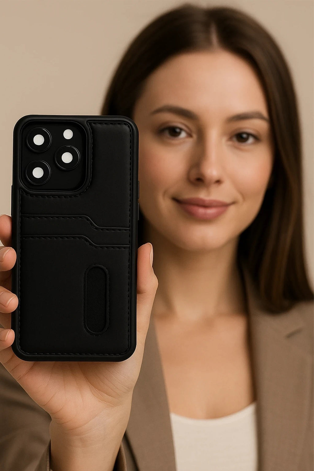 Mey İthalat® Redmi Note 14 4G Kılıf Sara Kartvizitli Deri Kılıf - Lacivert