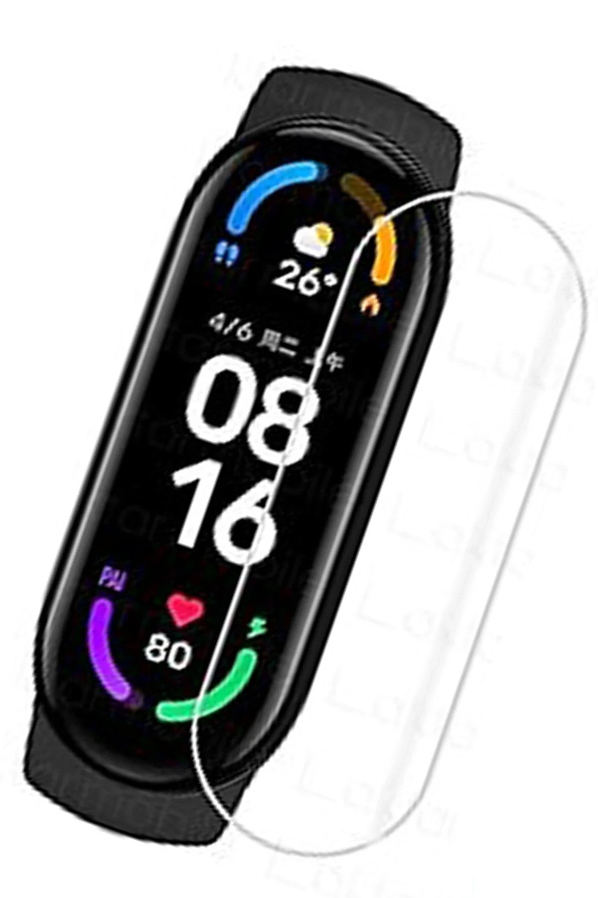 Mey İthalat® Mi Band 6 Polymer Nano Ekran Koruyucu - Şeffaf