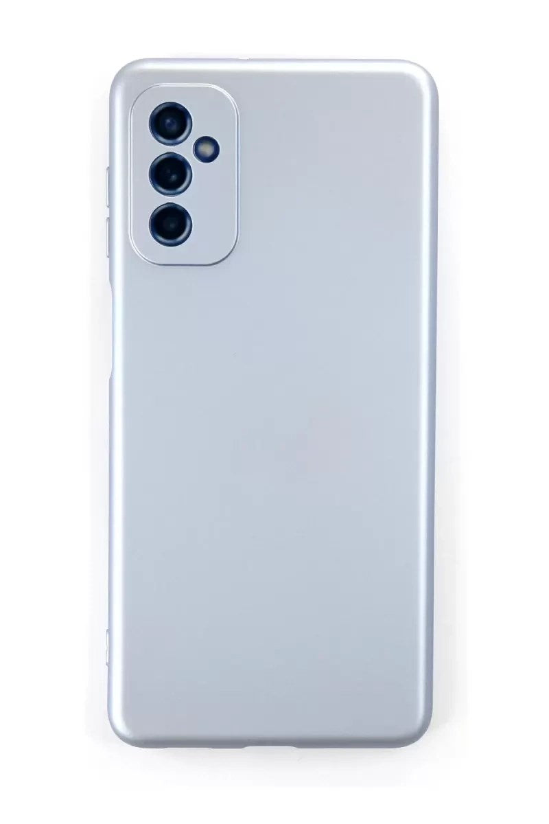 Mey İthalat® Samsung Galaxy M52 5G Kılıf Nano içi Kadife Silikon - Sky Blue