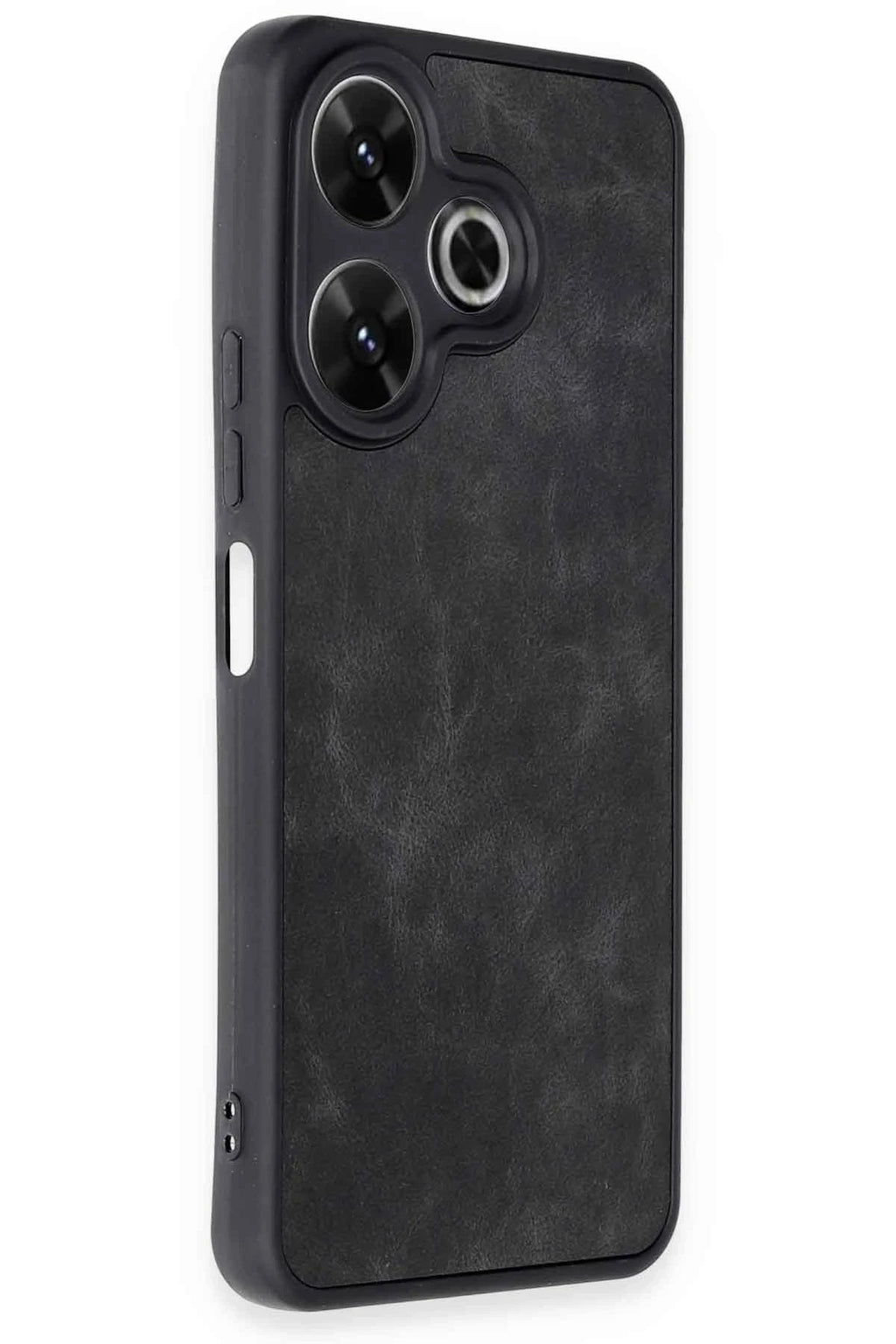 Mey İthalat® Redmi 13 4G Kılıf Aras Deri Kapak - Siyah