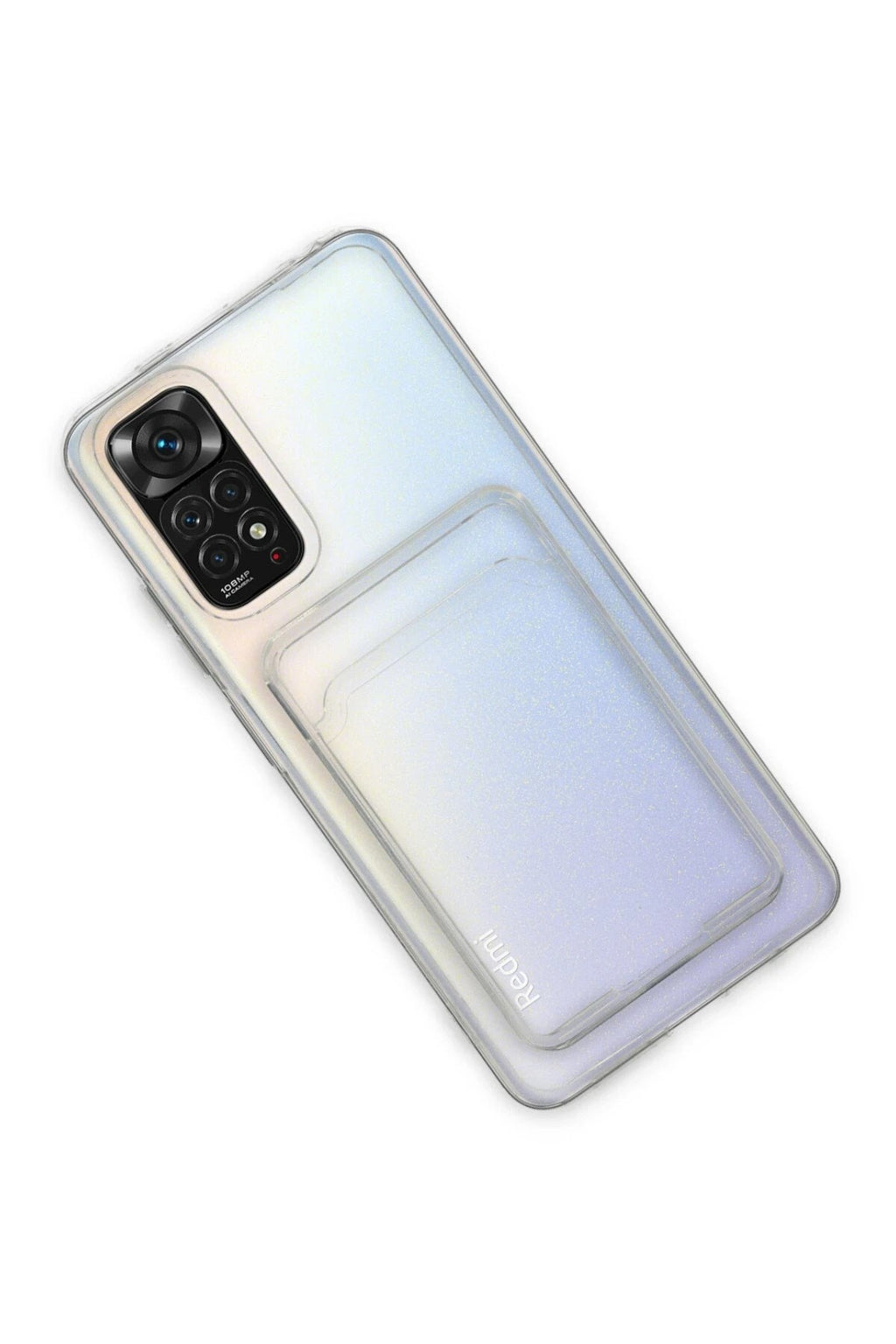 Mey İthalat® Redmi Note 11 Kılıf Kart Şeffaf Silikon - Şeffaf