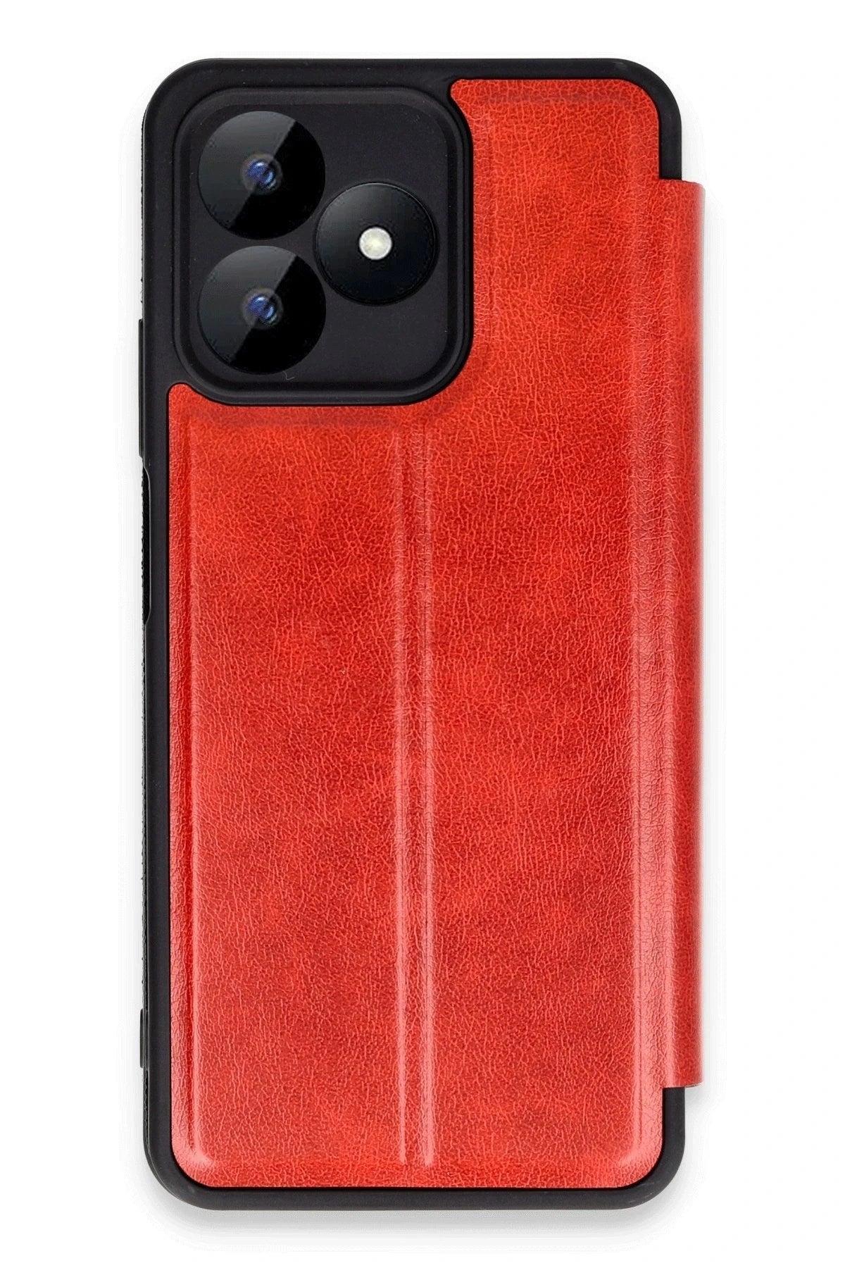 Mey İthalat® Realme Note 50 4G Kılıf Flip Cover - Kırmızı