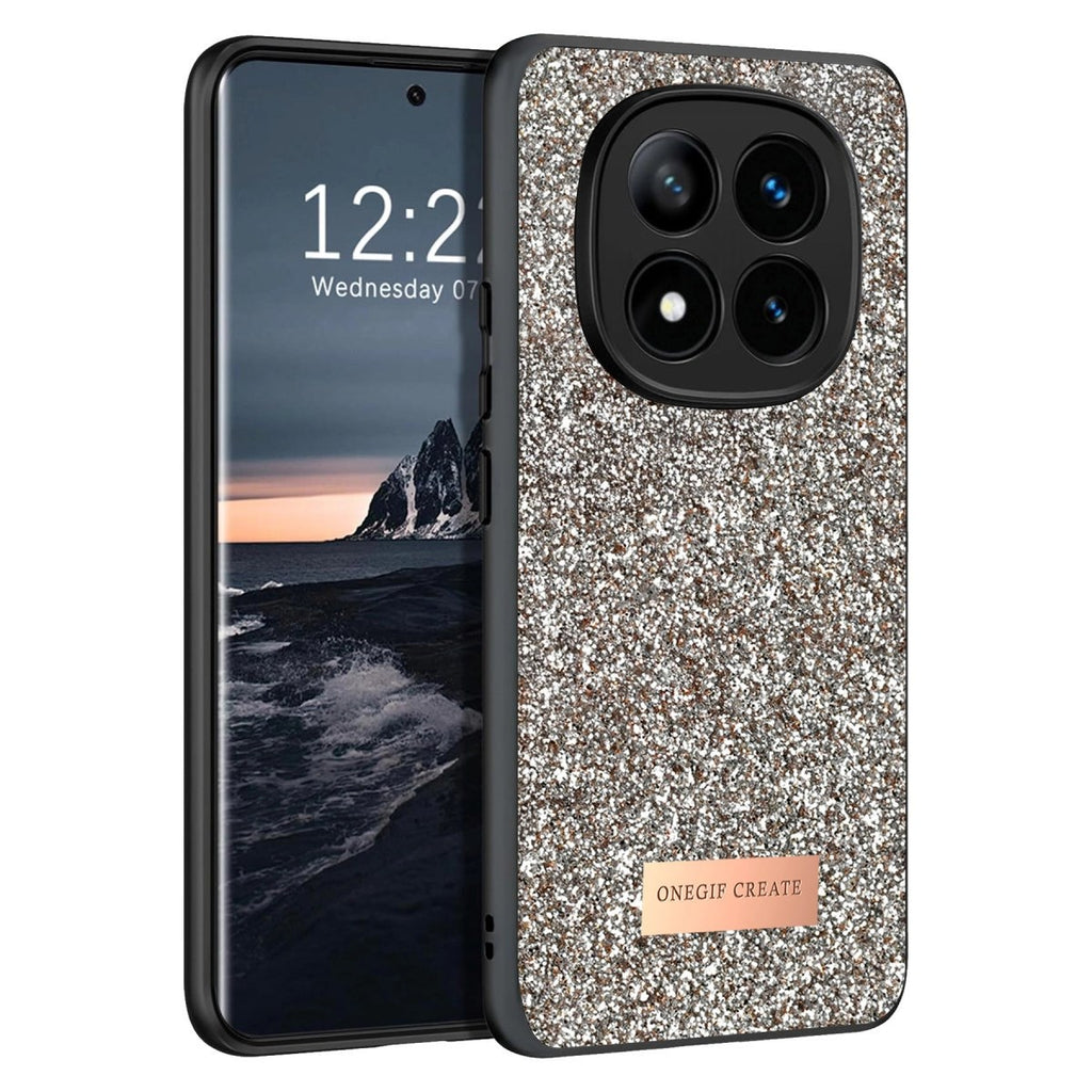 Mey İthalat® Redmi Note 14 Pro 4G Bright Simli Kapak - Gold