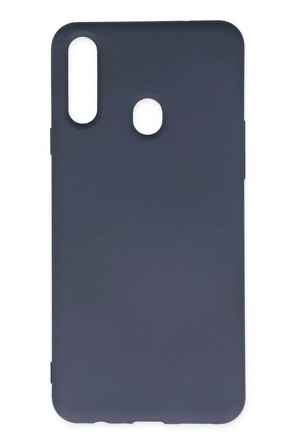 Mey İthalat® Samsung Galaxy A20S Kılıf Nano içi Kadife Silikon - Gri