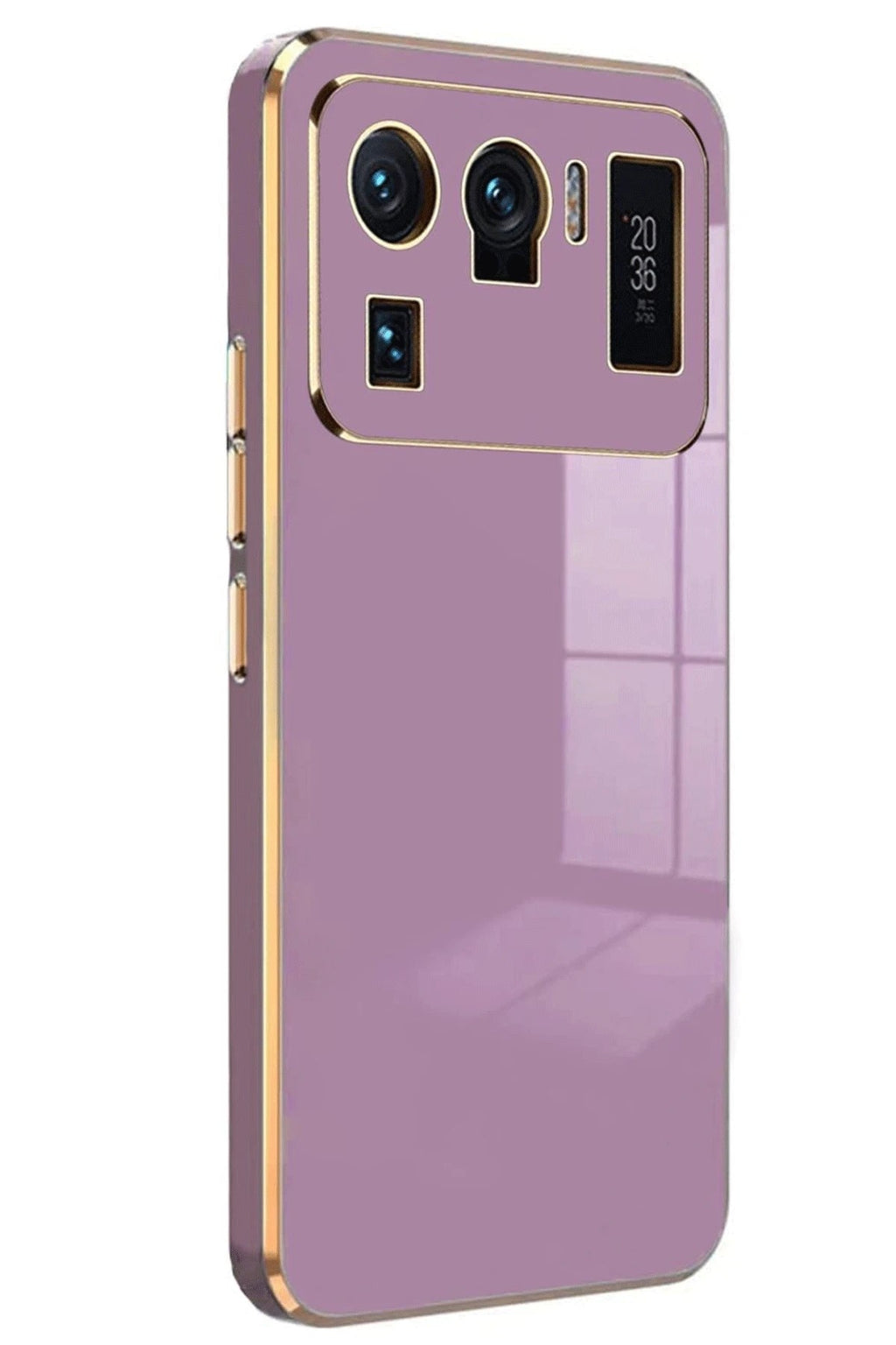 Mey İthalat® Mi 11 Ultra Kılıf Volet Silikon - Mor