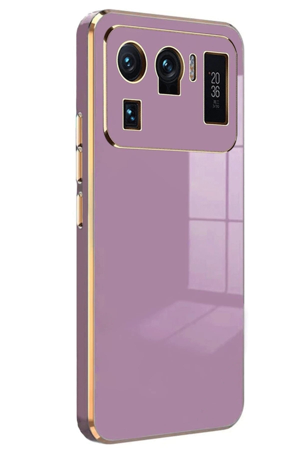 Mey İthalat® Mi 11 Ultra Kılıf Volet Silikon - Mor