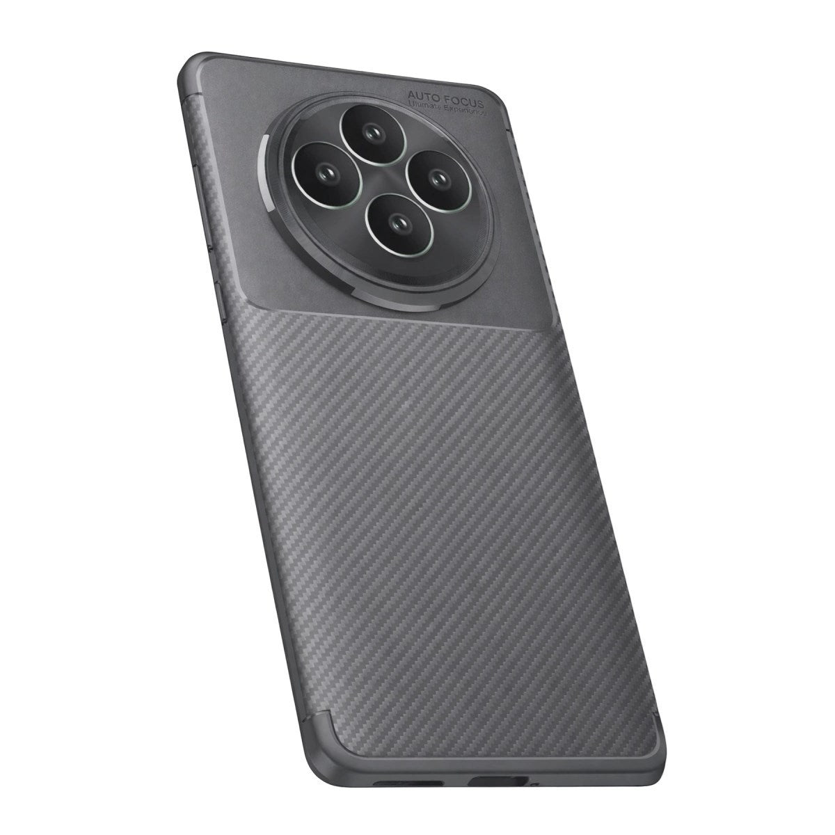Mey İthalat® Reno 11 FS Kılıf Auto Focus Karbon Kapak - Gri