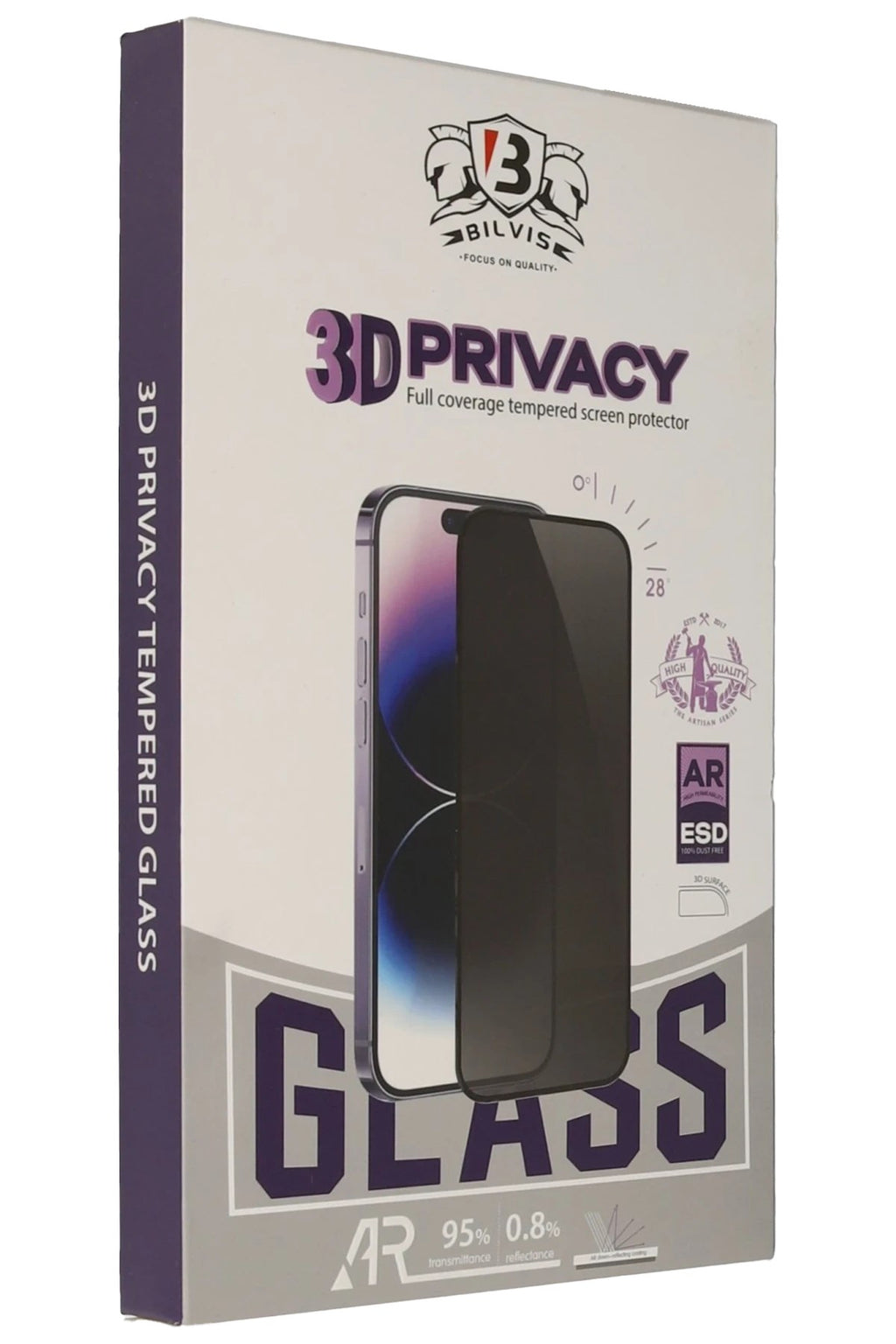 Mey İthalat® iPhone 16E Bilvis 3D Hayalet Cam Ekran Koruyucu
