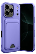 Mey İthalat® iPhone 17 Pro Kelvin Kartvizitli Silikon - Lila