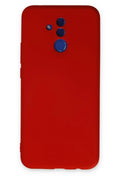 Mey İthalat® Huawei Mate 20 Lite Kılıf Nano içi Kadife Silikon - Kırmızı