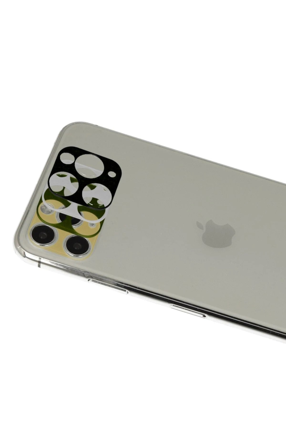 Mey İthalat® iPhone 11 Pro Max Rainbow Kamera Lens Koruma Cam - Gold