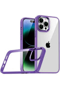 Mey İthalat® iPhone 15 Pro Max Lensli Silikon - Mor