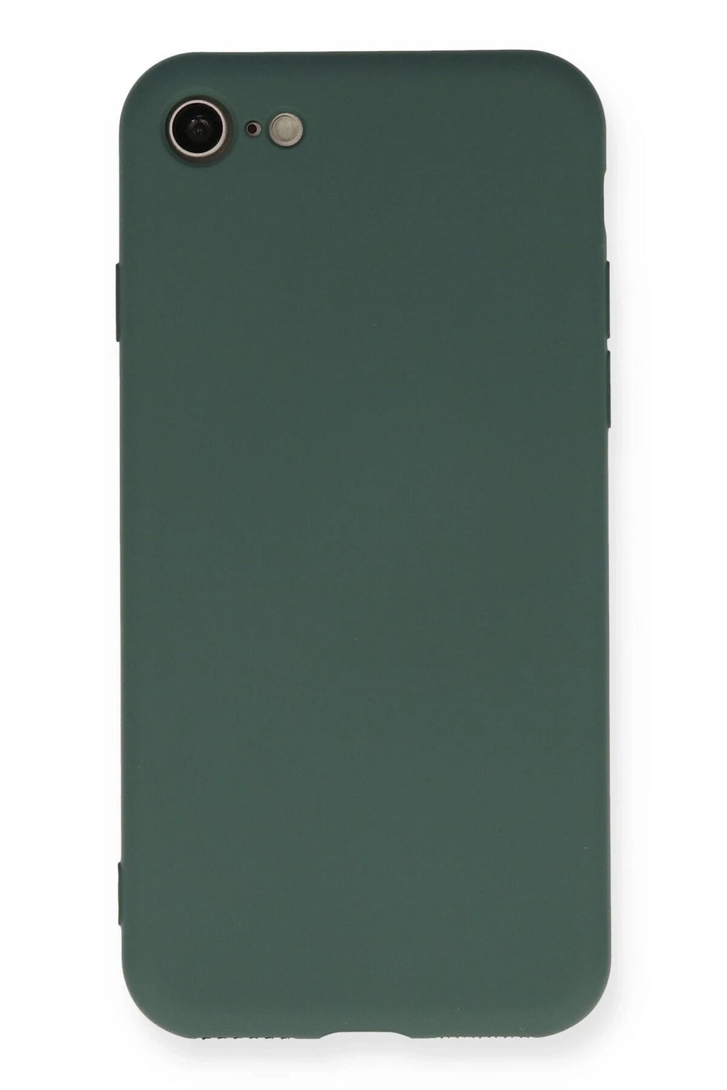 Mey İthalat® iPhone 7 Kılıf Nano içi Kadife Silikon - Koyu Yeşil