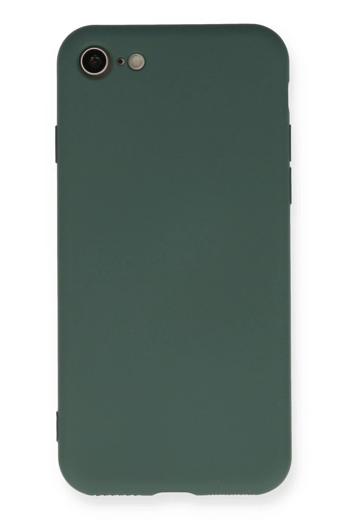 Mey İthalat® iPhone 7 Kılıf Nano içi Kadife Silikon - Koyu Yeşil