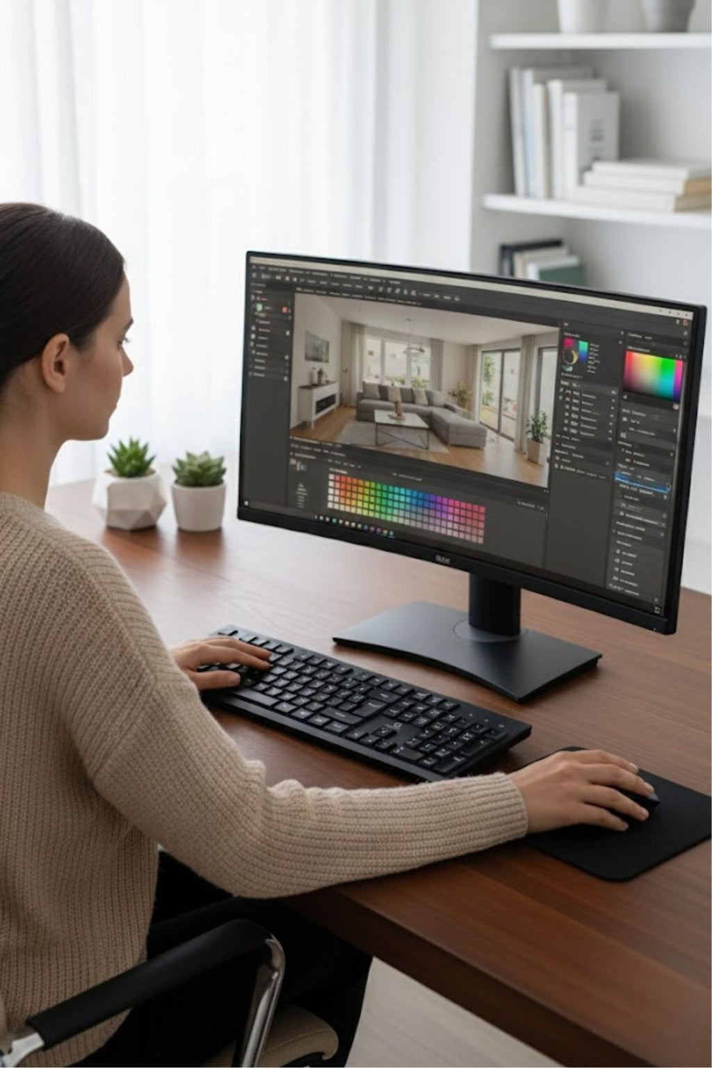Kablosuz Q Klavye Mouse Seti Rahat Yazım, Sessiz Tuşlar, Ofis ve Ev Kullanımına Uygun Set YK7100
