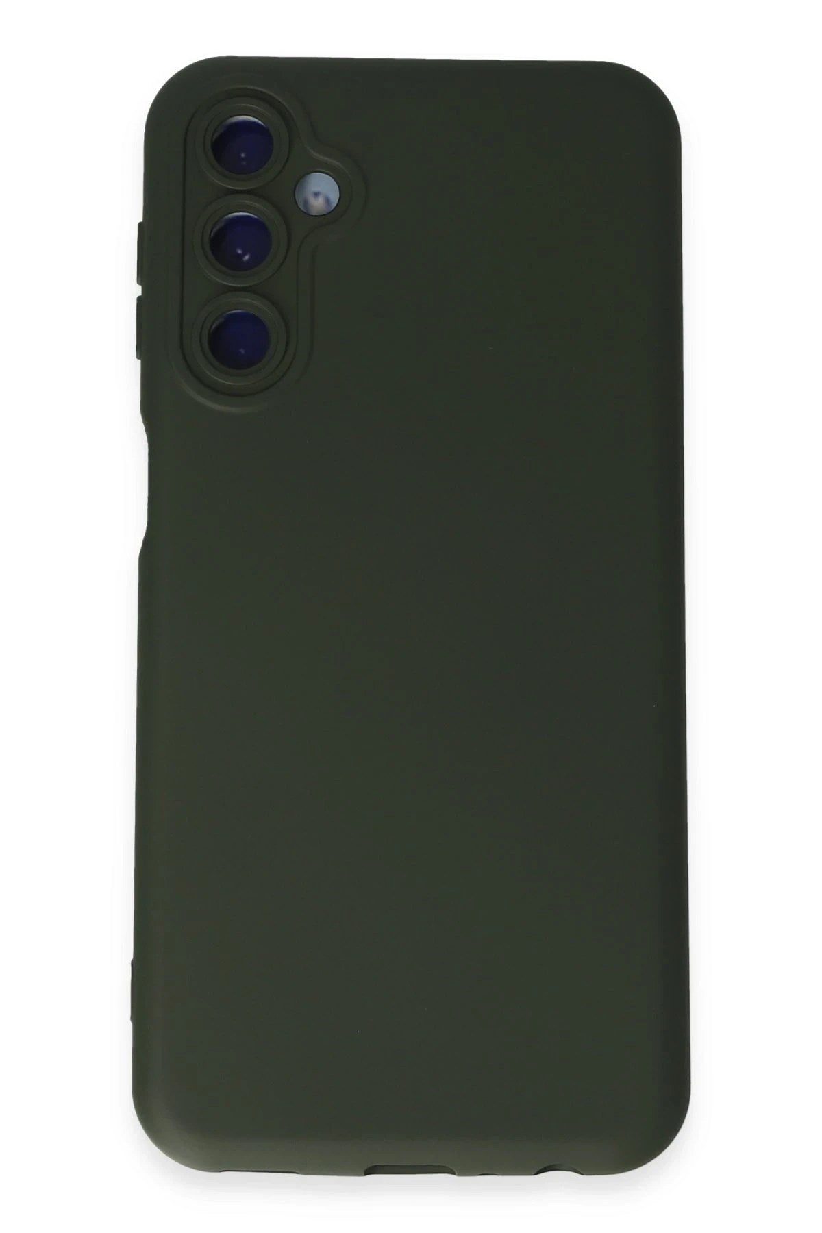 Mey İthalat® Samsung Galaxy M34 5G Kılıf Nano içi Kadife Silikon - Koyu Yeşil