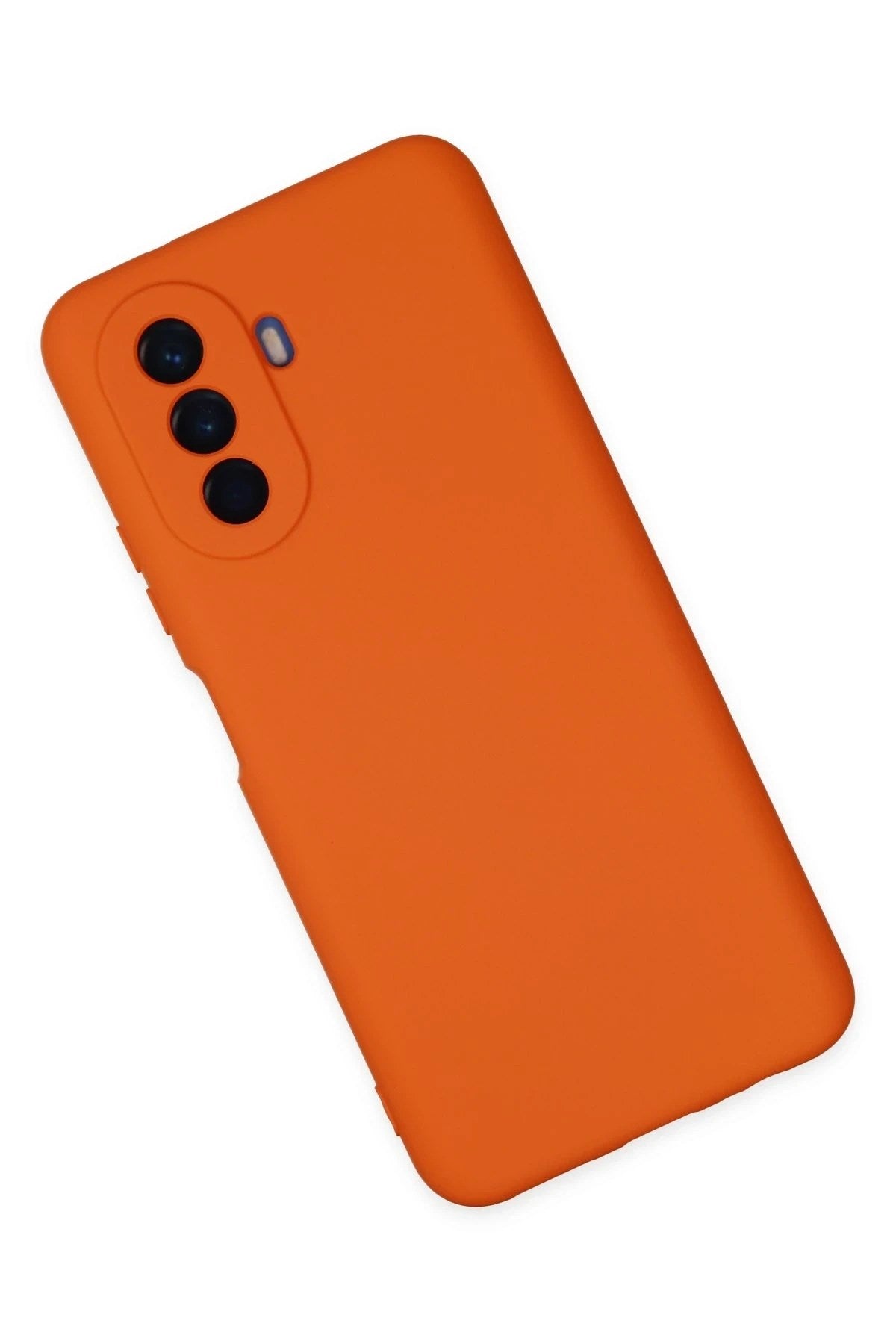 Mey İthalat® Huawei Nova Y70 Kılıf Nano içi Kadife Silikon - Turuncu