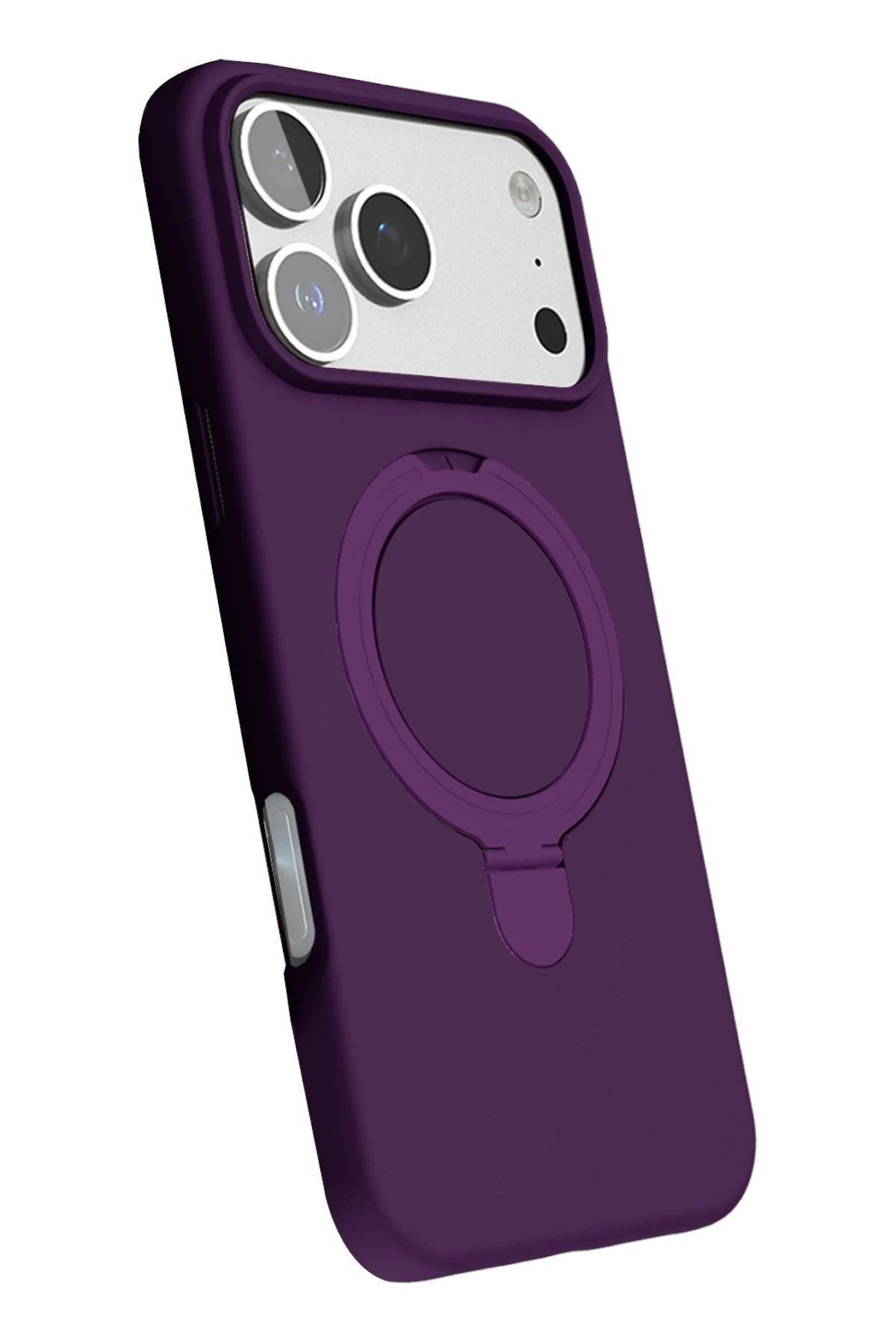 Mey İthalat® iPhone 17 Pro Regal Magsafe Standlı Kapak - Derin Mor